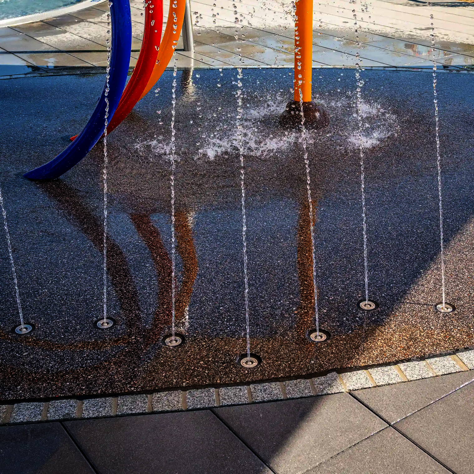 Nahaufnahme des Wie-Spray Bauteils "Wasserschlange".