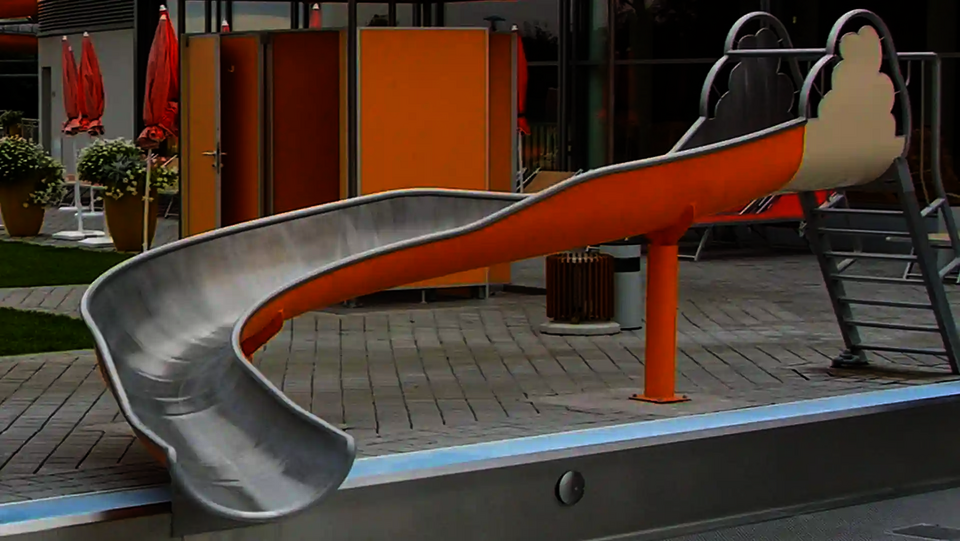 Kleine WR560 Kinderwasserrutsche.