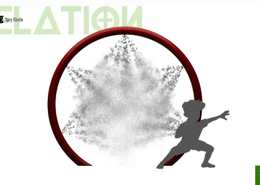 Relation der Dimensionen zwischen einem Kind und dem Wie-Spray Element "Sprühring".